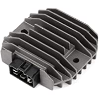 Qiilu Rectificador de voltaje de motocicleta- rectificador de regulador de aleación de aluminio- piezas de motocicleta…